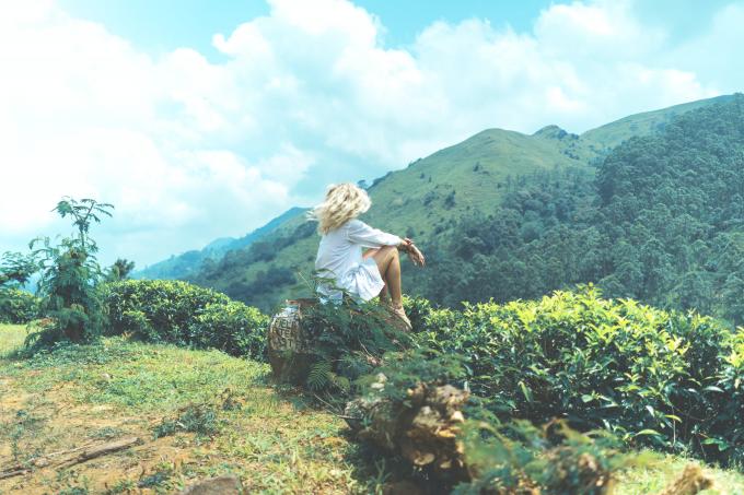 Femme dans la nature