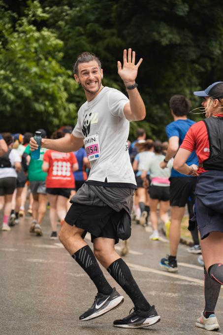 Man running the 20km of Brussels