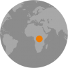 Bonobo wereldkaart geografische spreiding